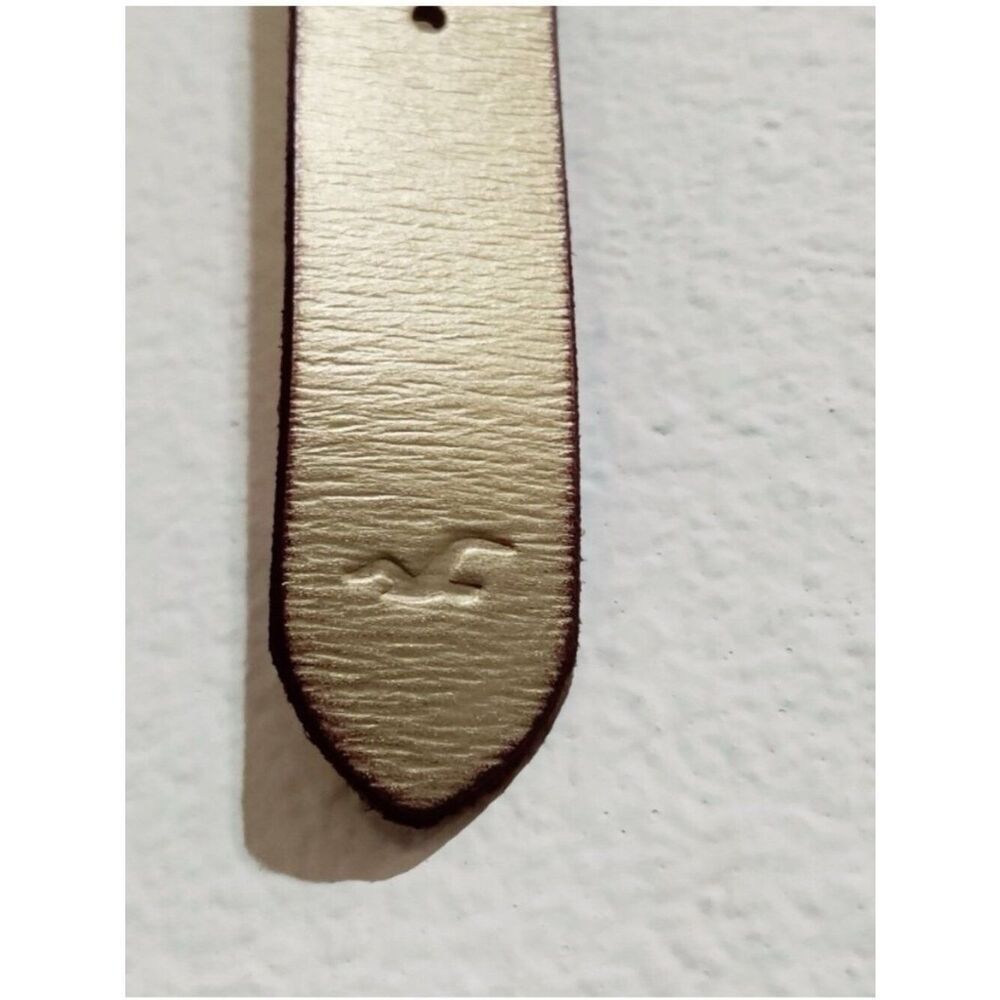 Hollister Women’s Genuine Leather Gold Hip Belt